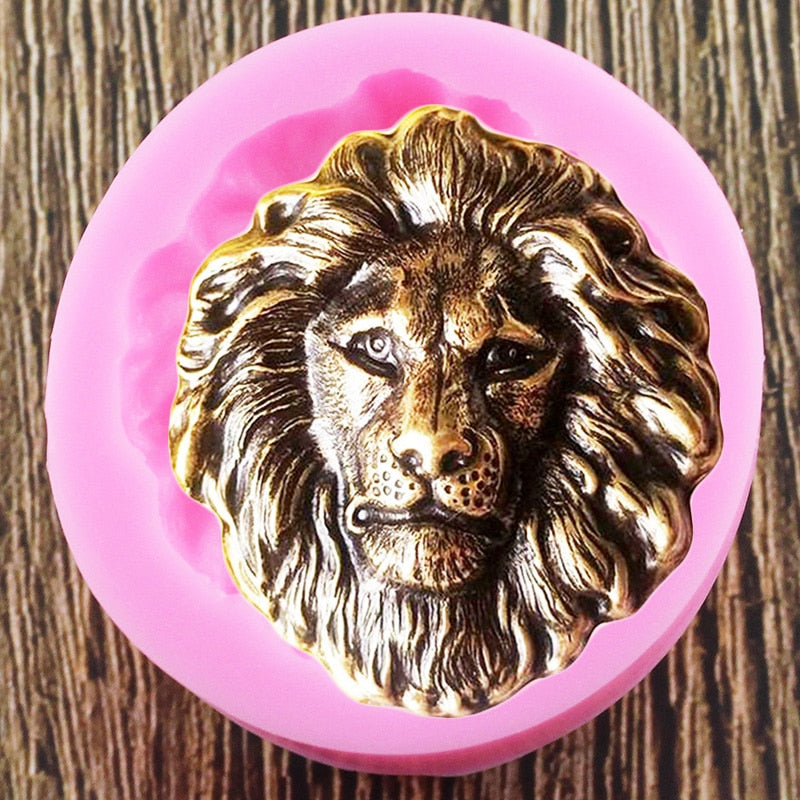 Oven Safe Silicone 3D Lion Mold for Baking & Crafts by HitMyNeed