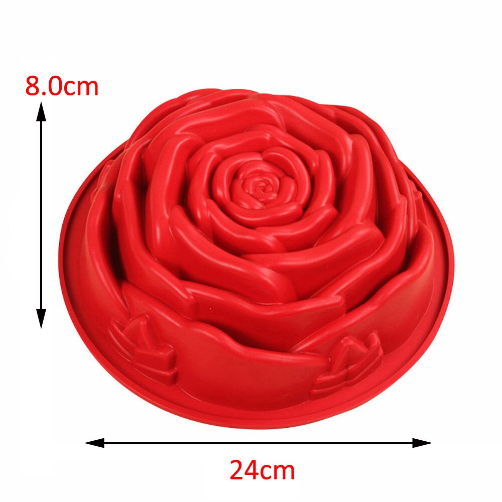 Oven Safe Silicone Rose Cake Mold 24cm by HitMyNeed
