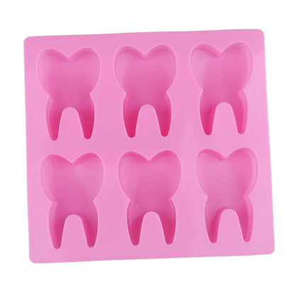 Oven Safe Silicone Tooth Mold with 6 Cavities by HitMyNeed