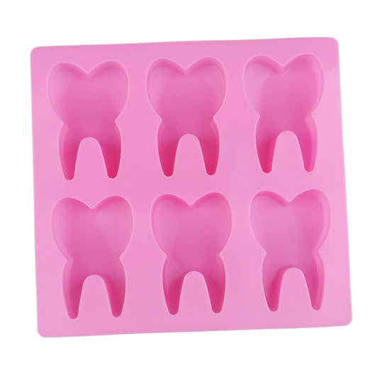 Oven Safe Silicone Tooth Mold with 6 Cavities by HitMyNeed