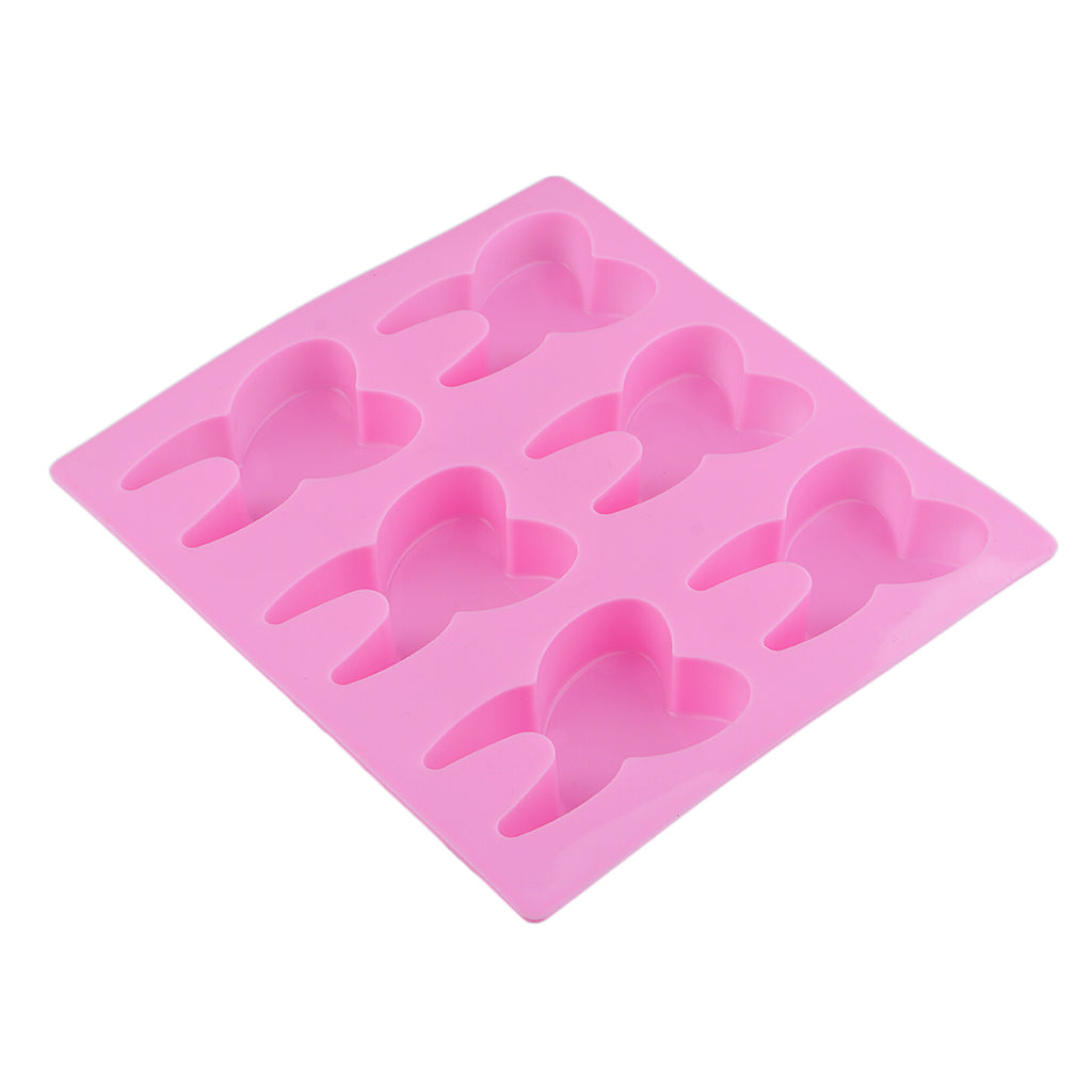 Oven Safe Silicone Tooth Mold with 6 Cavities by HitMyNeed