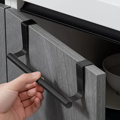 Over Cabinet Steel Towel Rack Door Hanging Organizer l-36cm by HitMyNeed