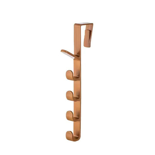 Over Door Clothes & Bag Hanging Rack Organizer coffee by HitMyNeed