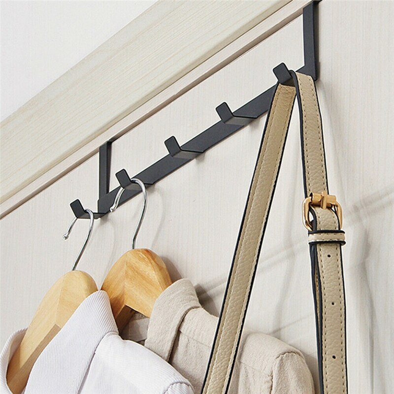 Over Door Rack with 5 Hooks for Coats & Towels by HitMyNeed