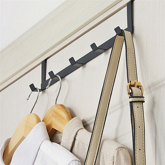 Over Door Rack with 5 Hooks for Coats & Towels by HitMyNeed