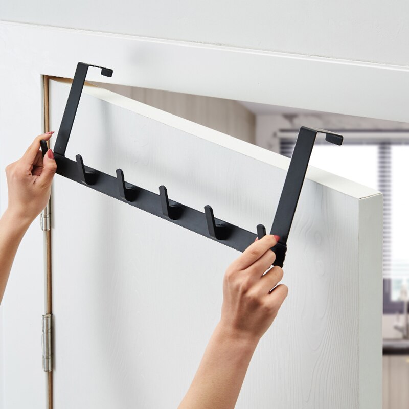 Over Door Rack with 5 Hooks for Coats & Towels by HitMyNeed