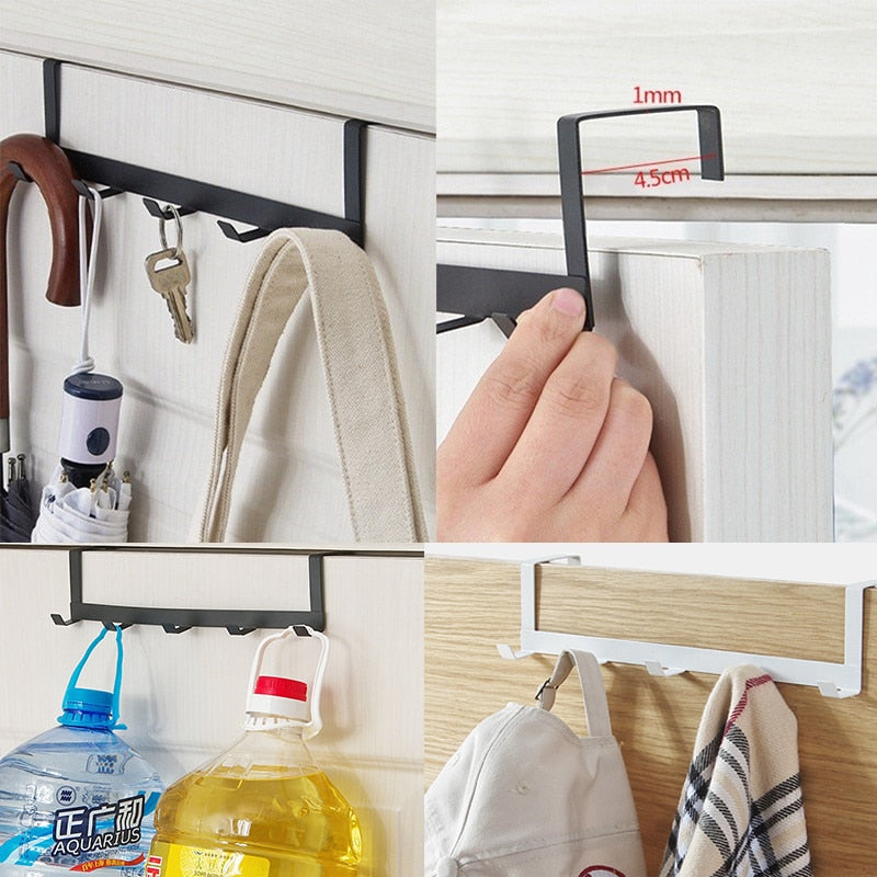 Over Door Rack with 5 Hooks for Coats & Towels by HitMyNeed