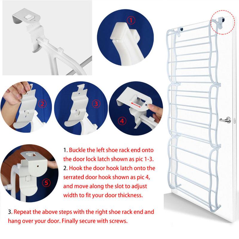 Over The Door 12-Tier Shoe Rack Organizer by HitMyNeed