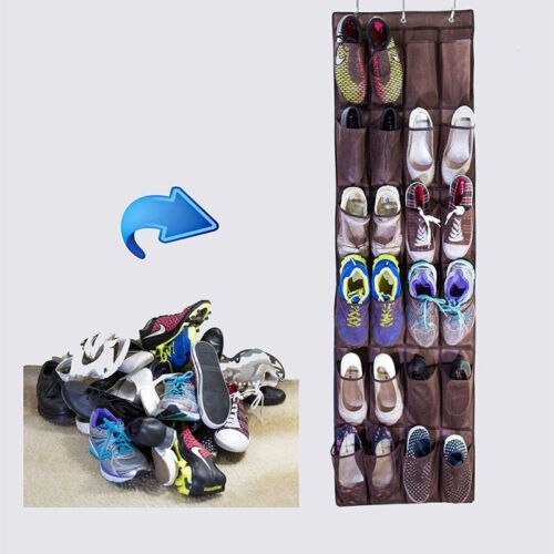 Over-The-Door 24-Pocket Shoe Bag Organizer by HitMyNeed