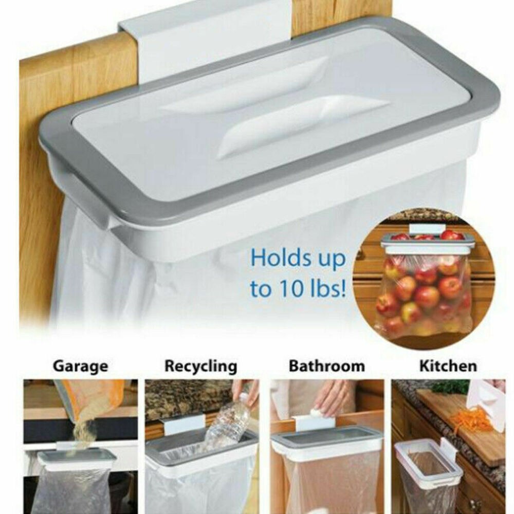 Over the Door Bin Bag Holder for Kitchen Cabinets by HitMyNeed