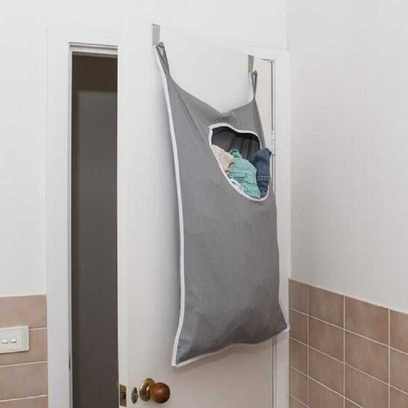 Over-the-Door Hanging Laundry Hamper Bag by HitMyNeed