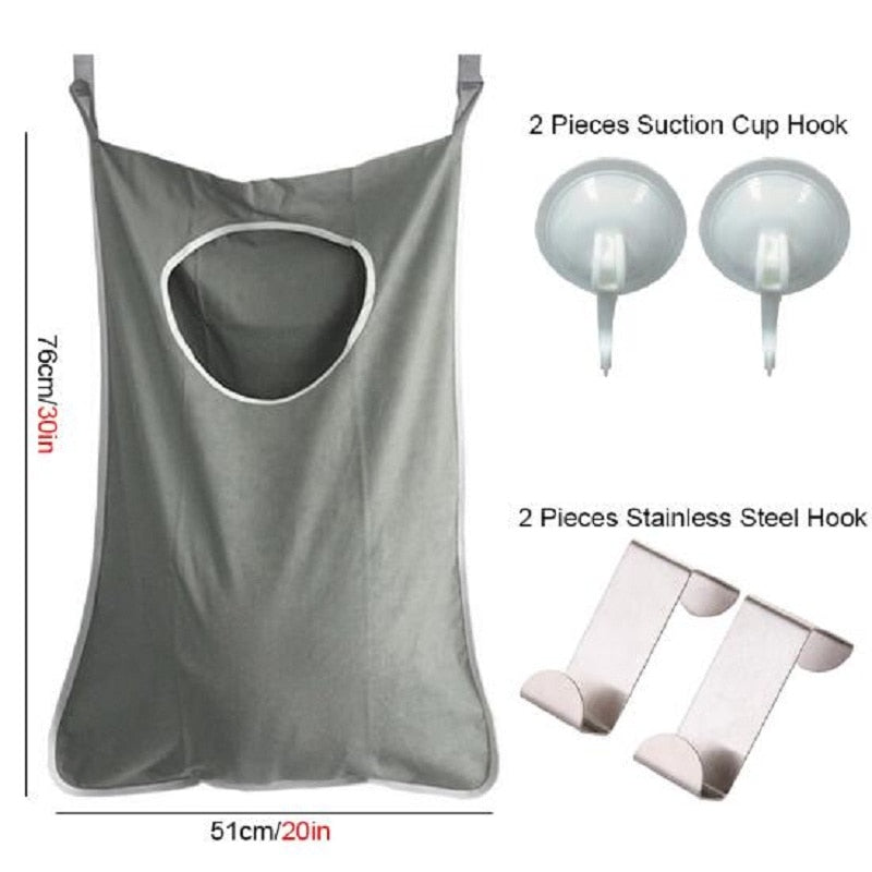 Over-the-Door Hanging Laundry Hamper Bag by HitMyNeed