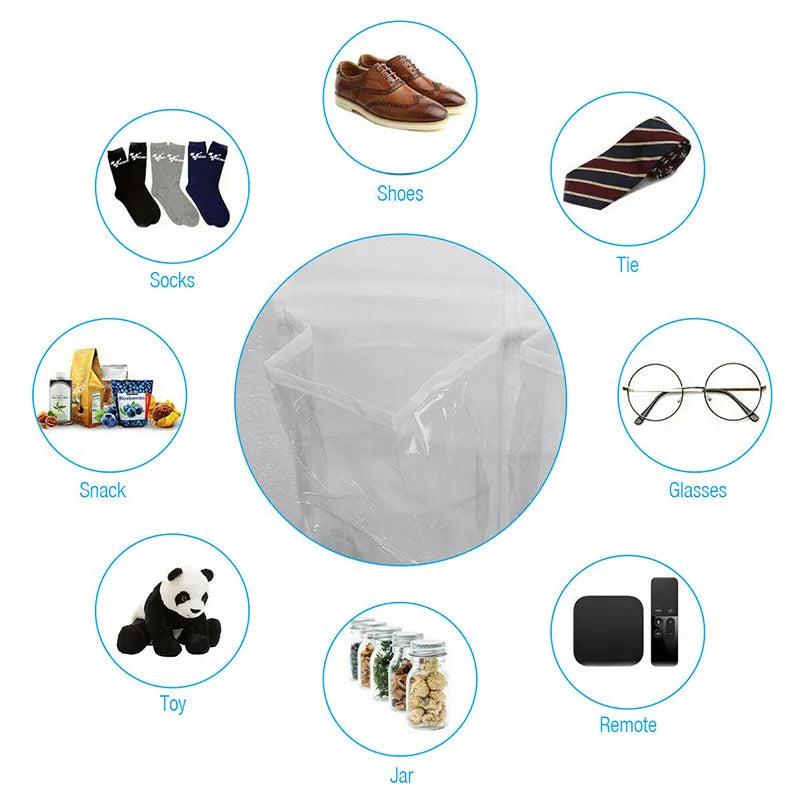 Over the Door Hanging Shoe Organizer with 24 Pockets by HitMyNeed