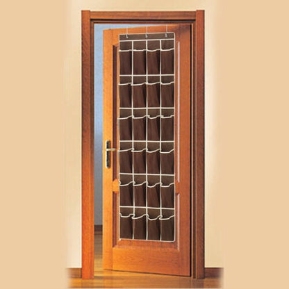Over the Door Shoe Organizer with 24 Mesh Pockets by HitMyNeed