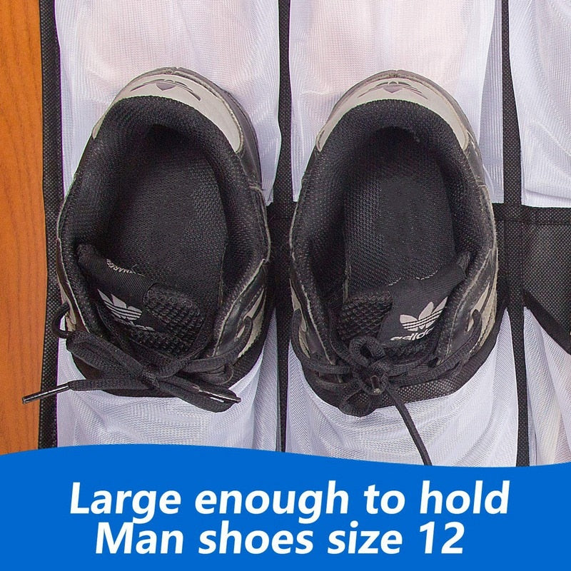 Over-the-Door Shoe Storage Organizer with 24 Pockets by HitMyNeed
