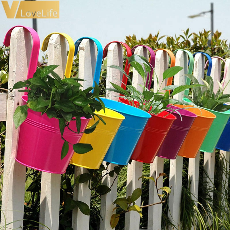 Over-the-Fence Metal Plant Hangers, 10-Pack by HitMyNeed