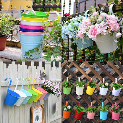 Over-the-Fence Metal Plant Hangers, 10-Pack by HitMyNeed