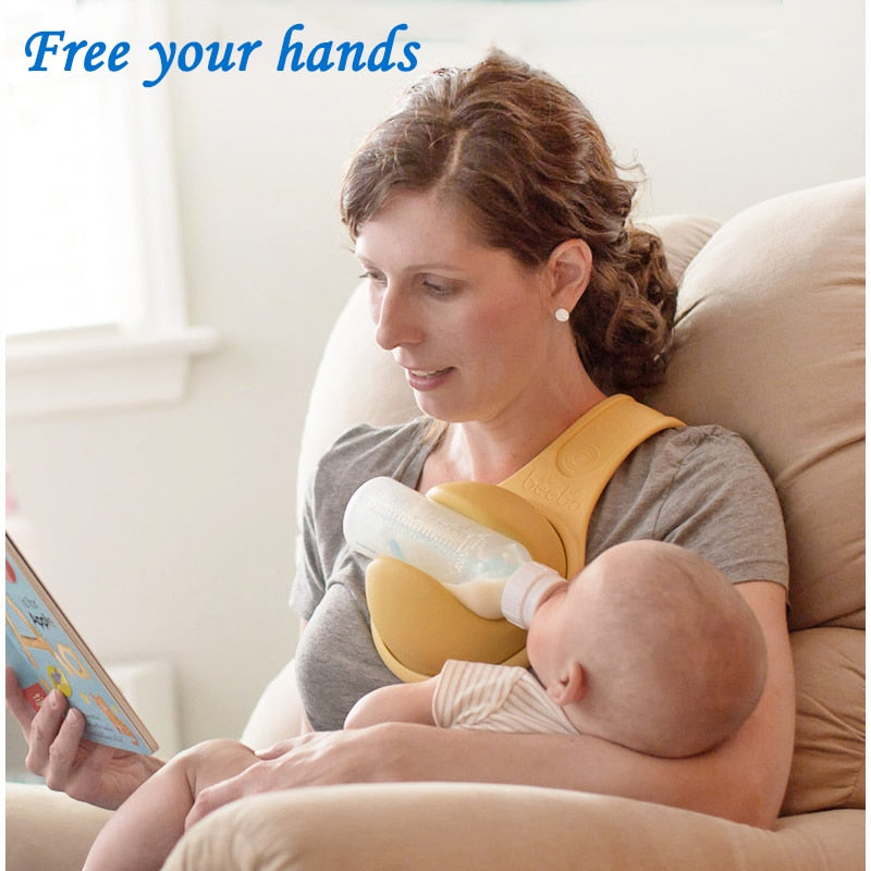Over-the-Shoulder Hands-Free Baby Bottle Holder by HitMyNeed