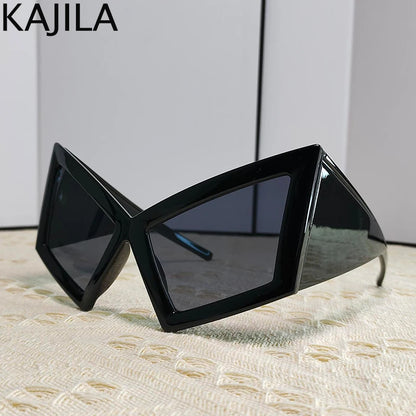Oversized Cat Eye Sunglasses with UV400 Protection by HitMyNeed