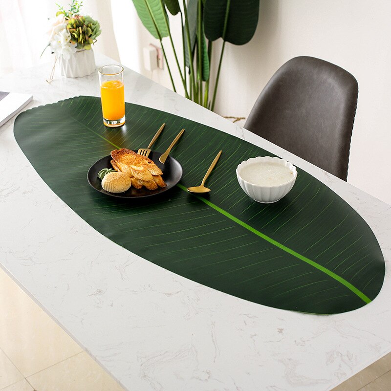 Oversized EVA Banana Leaf Placemat 106 x 46cm by HitMyNeed