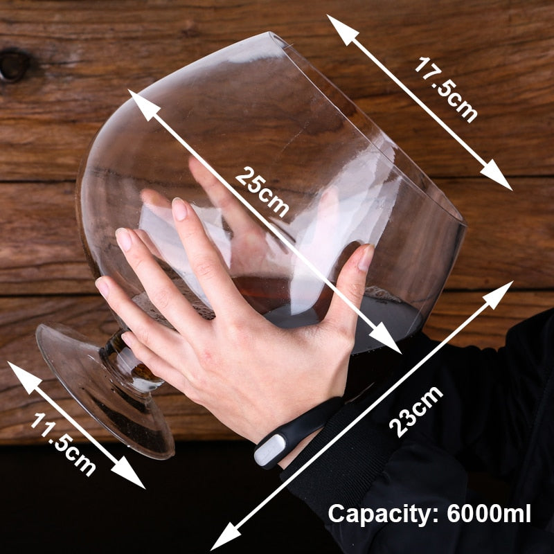 Oversized Wine Glass Centerpiece - 6L Capacity by HitMyNeed