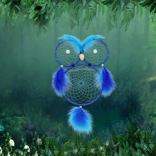 Owl Dream Catcher Wall Hanging Ornament 66cm by HitMyNeed