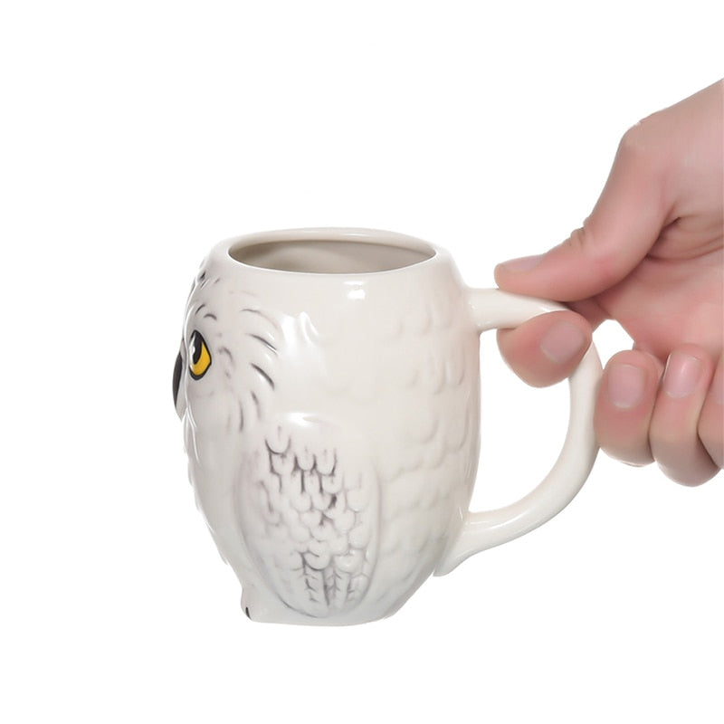 Owl Mug Ceramic 3D Animal Cup 380ml by HitMyNeed