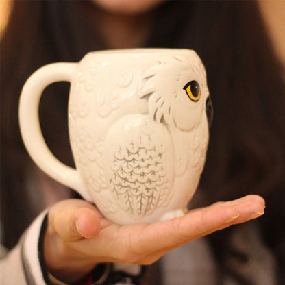 Owl Mug Ceramic 3D Animal Cup 380ml by HitMyNeed