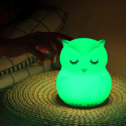 Owl Night Light Battery-Powered LED Lamp by HitMyNeed