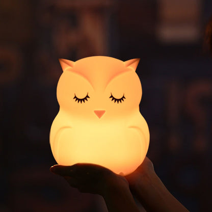 Owl Night Light Battery-Powered LED Lamp by HitMyNeed