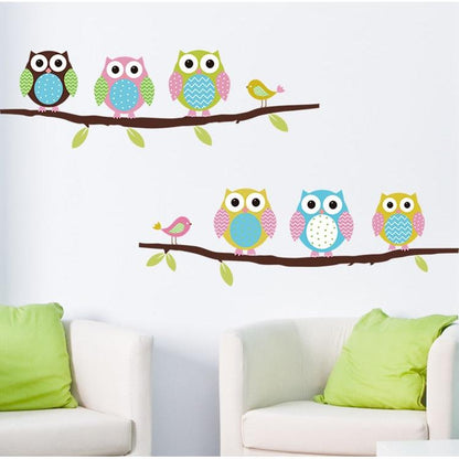 Owl Vinyl Wall Decals for Kids Rooms and Nursery by HitMyNeed