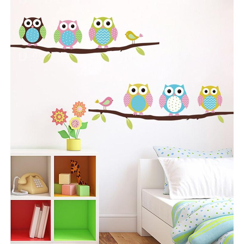 Owl Vinyl Wall Decals for Kids Rooms and Nursery by HitMyNeed