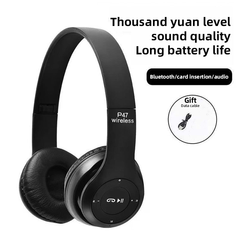 P47 Wireless Bluetooth 5.0 Folding Stereo Headset by HitMyNeed