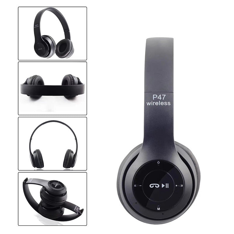 P47 Wireless Bluetooth 5.0 Folding Stereo Headset by HitMyNeed