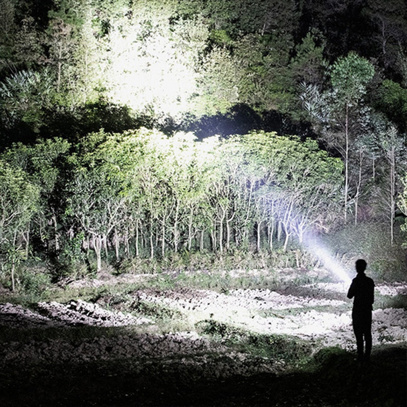 P90 LED Rechargeable Searchlight with Mounting Bracket by HitMyNeed