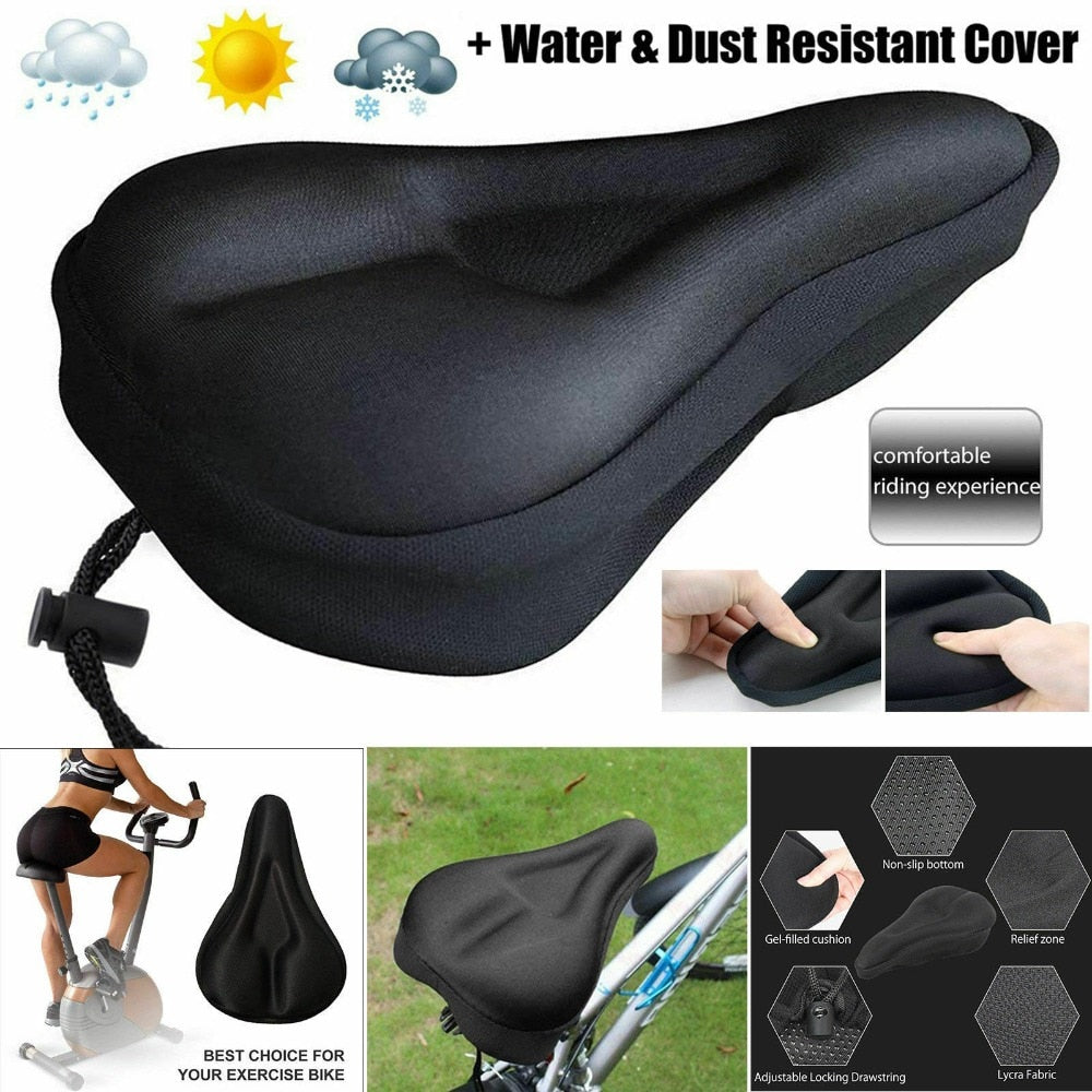 Padded 3D Bicycle Seat Cover Cushion by HitMyNeed