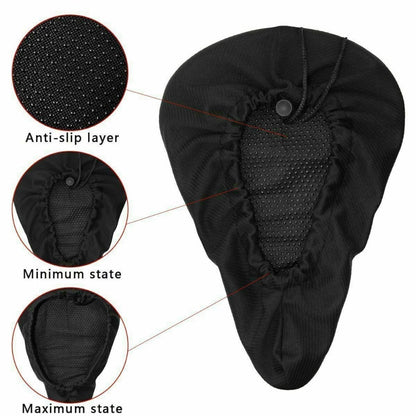 Padded 3D Bicycle Seat Cover Cushion by HitMyNeed