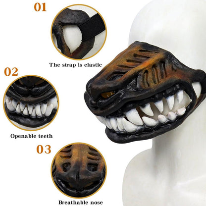 Padded Latex Dog Muzzle Mask for Cosplay & Training by HitMyNeed