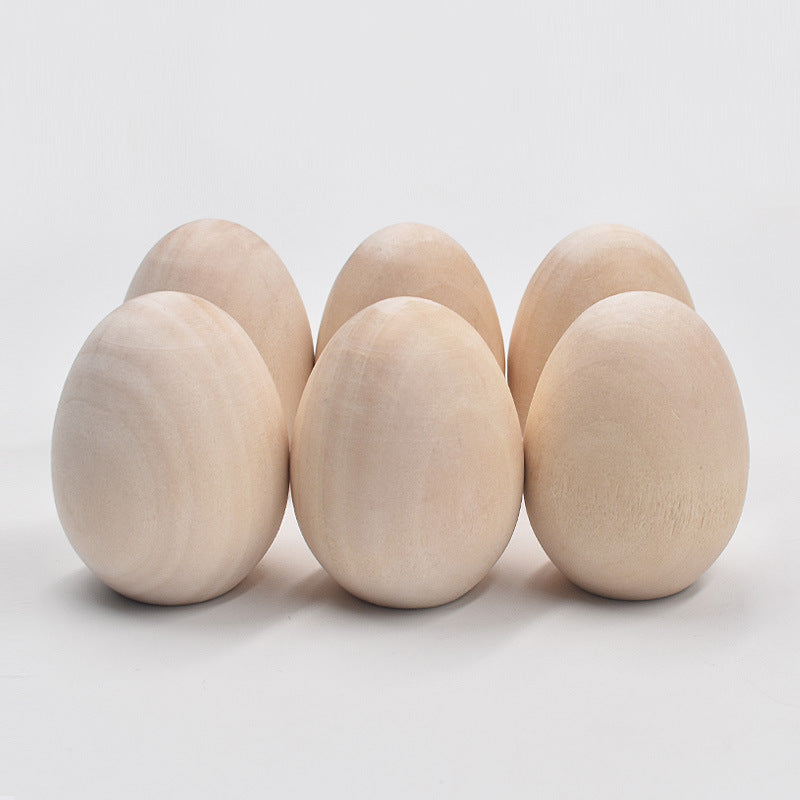 Paintable Wooden Egg Toys, Set of 3 by HitMyNeed