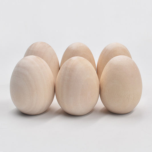 Paintable Wooden Egg Toys, Set of 3 by HitMyNeed