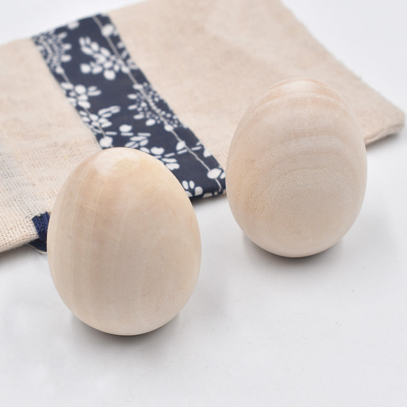 Paintable Wooden Egg Toys, Set of 3 by HitMyNeed