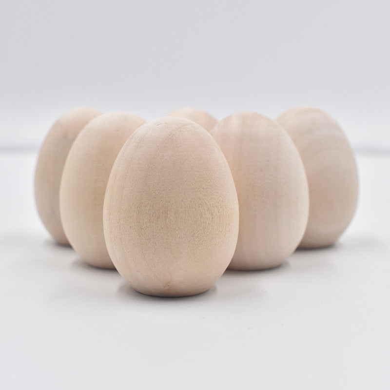 Paintable Wooden Egg Toys, Set of 3 by HitMyNeed
