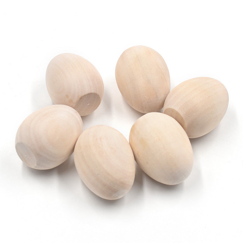 Paintable Wooden Egg Toys, Set of 3 by HitMyNeed