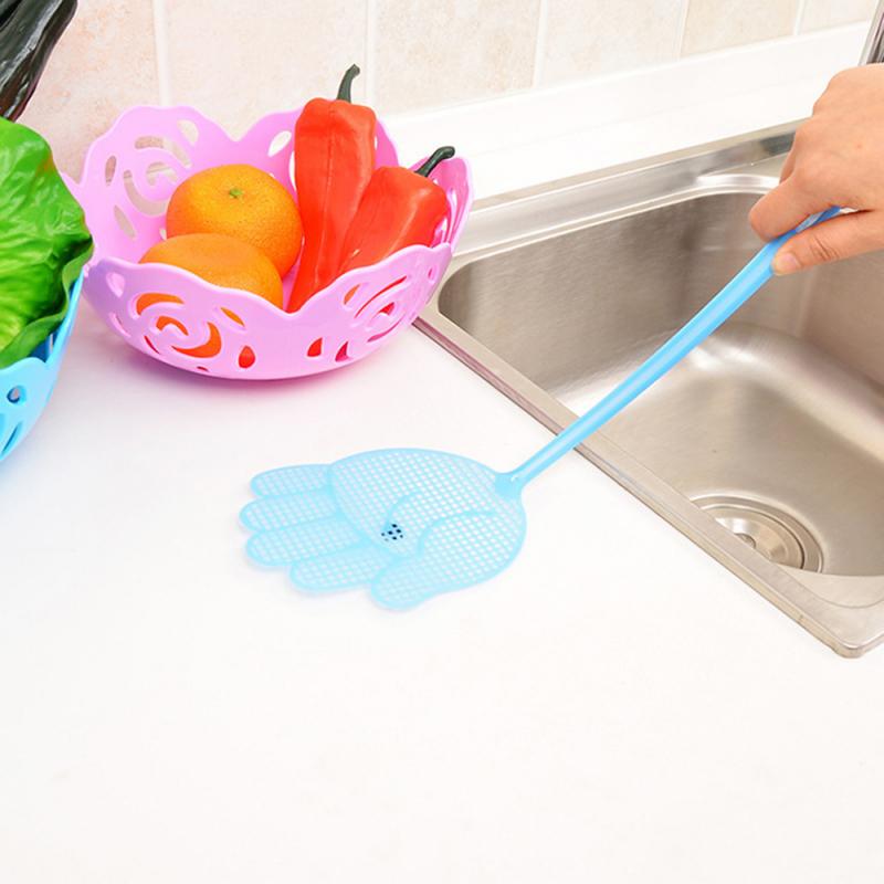 Palm Design Plastic Fly Swatter with Long Handle by HitMyNeed