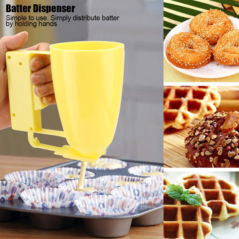 Pancake Batter Dispenser with Easy-Grip Handle by HitMyNeed