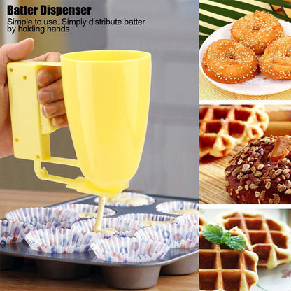 Pancake Batter Dispenser with Easy-Grip Handle by HitMyNeed