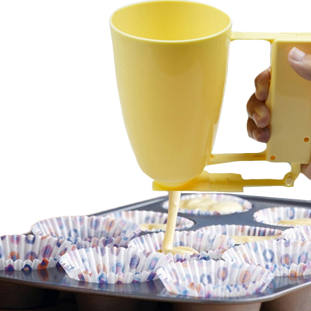 Pancake Batter Dispenser with Easy-Grip Handle by HitMyNeed