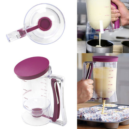 Pancake Batter Dispenser with Measuring Scale 900ml by HitMyNeed