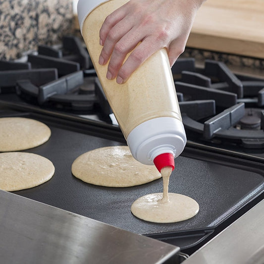 Pancake Dispenser Bottle with Spring Mixer, 1L by HitMyNeed