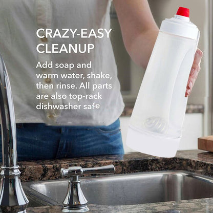 Pancake Dispenser Bottle with Spring Mixer, 1L by HitMyNeed